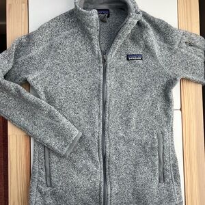 Patagonia Heather Gray Better Sweater Full Zip Jacket Small